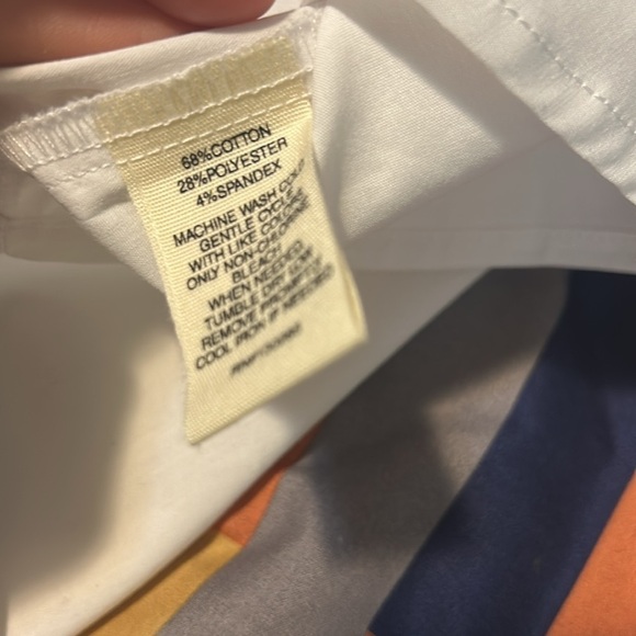 Per Se Classic White Button-Up Shirt Half Button Up New With Tags 1X - Picture 7 of 8